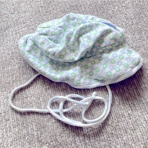 Marimekko Infant Sun Hat Cotton Geometric Print Tie Strap